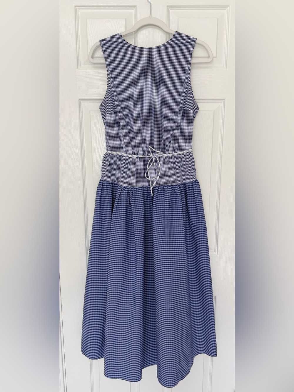 J.Crew Open-Back Mixed Gingham Midi Dress Size 8 NWT - Picture 5 of 14